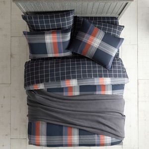 PB Duvet + Shams and TWO sets of sheets- Queen